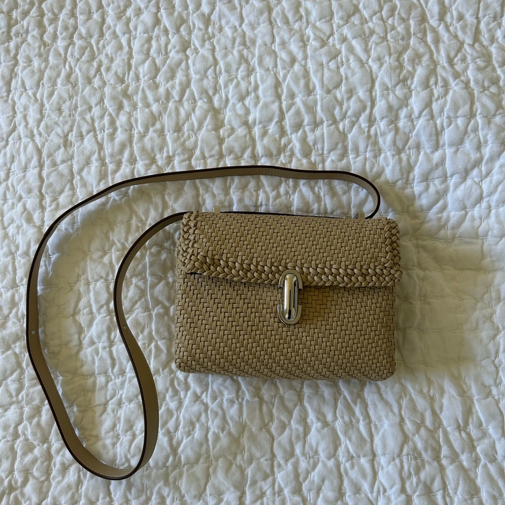 SAVETTE Symmetry 19 Leather Woven Bag
